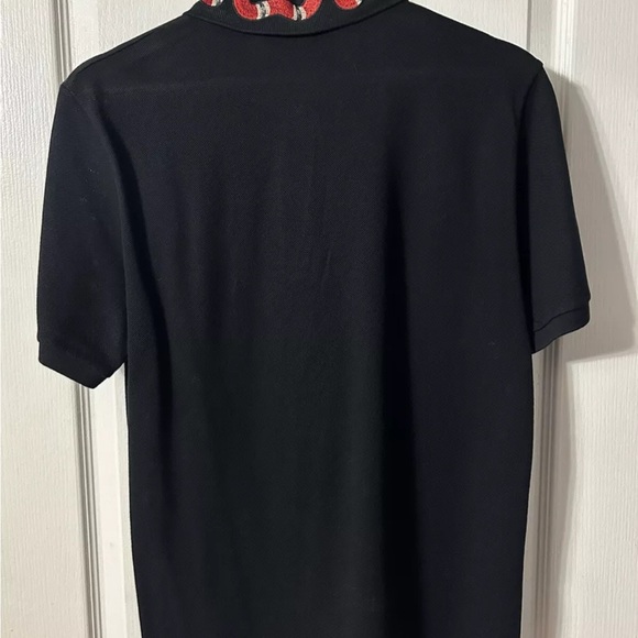 Gucci Black King Snake Bee Polo Collar Shirt - Picture 2 of 3